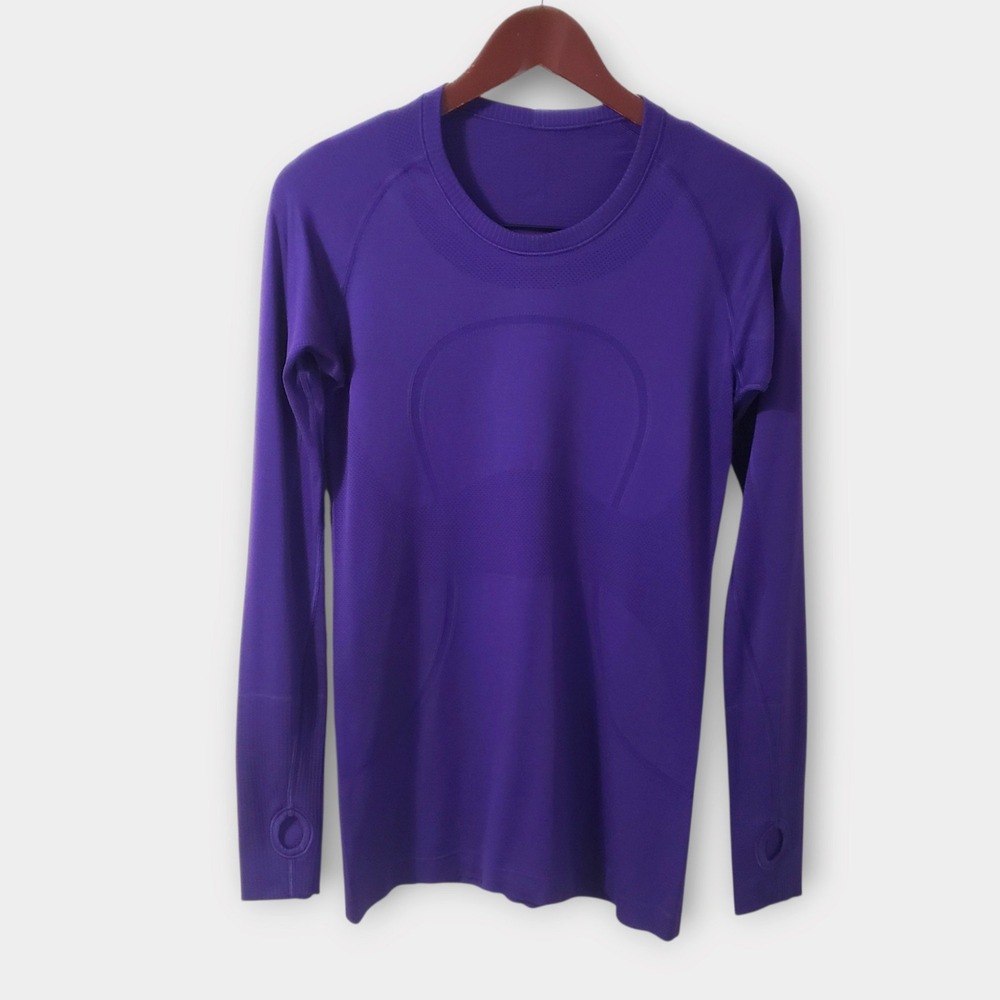 Lululemon Swiftly Tech Long Sleeve Shirt Court Purple Size 8 Activewear Top
